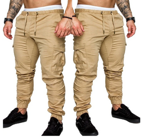 CALÇA CARGO MASCULINA ESTILO JOGGER DE SARJA