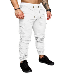 CALÇA CARGO MASCULINA ESTILO JOGGER DE SARJA