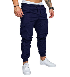 CALÇA CARGO MASCULINA ESTILO JOGGER DE SARJA