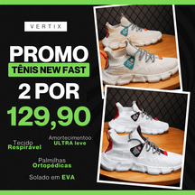 (COMPRE 1 LEVE 2) Tênis New Runner - Respirável e Ultra Resistente - Ortopédico