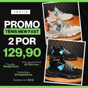 (COMPRE 1 LEVE 2) Tênis New Runner - Respirável e Ultra Resistente - Ortopédico