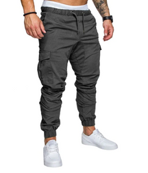 CALÇA CARGO MASCULINA ESTILO JOGGER DE SARJA