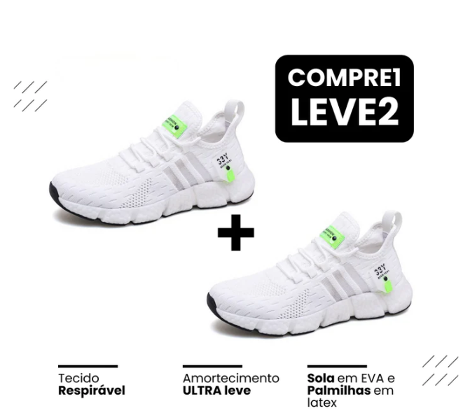 (COMPRE 1 LEVE 2) Tênis New Runner - Respirável e Ultra Resistente