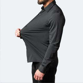 Camisa Flexível Ultra Comfort® Tecido Seda Gelo - Não amarrota